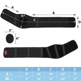 ORTONYX Ergonomic Umbilical Hernia Belt for Women and Men - Abdominal Support Binder with Compression Pad - Navel Ventral Epigastric Incisional and Belly Button Hernias Surgery Brace - OX353-S/M