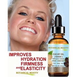Botanical Beauty CACAY (Kahai) OIL 100% Pure Natural Virgin Unrefined WILD GROW Anti Ageing Anti Wrinkle Face Oil nutrient rich in natural Retinol Vitamin A, E. 0.5 Fl.oz.- 15 ml by