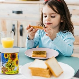 Laurel\'s Butter Sunflower - High Protein - Flavorsome Sunflower - Keto Friendly - Sugar Free + Low Sodium - Vegan - Nut Free (8 Oz)