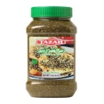 Tazah Zaatar 16oz Jordanian Zatar Spice Blend Thyme Mixture Green Za\'atar in Jar