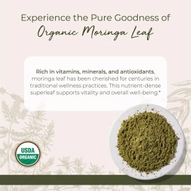Starwest Botanicals Organic Moringa Leaf, Cut and Sift, 1 lb (453.6 g)