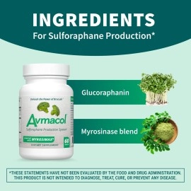 Nutramax Avmacol 1 Researched Sulforaphane Producing Brand, Nutramax Laboratories Consumer Care Supplement for Detoxification, Antioxidant Support and Overall Wellness, 60 Tablets