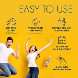 Arm & Hammer Invisible Body Powder Spray, Clear Talc-Free Body Odor & Sweat Control for Men & Women, Spray Body Powder for Women and Men, Arm and Hammer Body Spray Powder, 7 Oz (3 Pack)