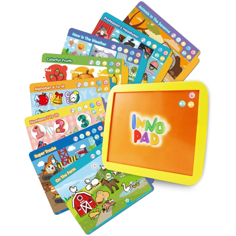 BEST LEARNING INNO PAD Smart Fun Lessons - Educational Tablet Toy to Learn Alphabet, Numbers, Colours, Shapes, Animals, Time for Toddlers