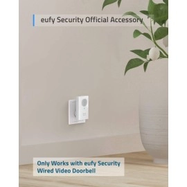 eufy Security Video Doorbell Chime, Add-on Chime, Requires eufy Security Video Doorbell (Wired), No-Delay Ring, Adjustable Volume, 8 Fun Ringtones