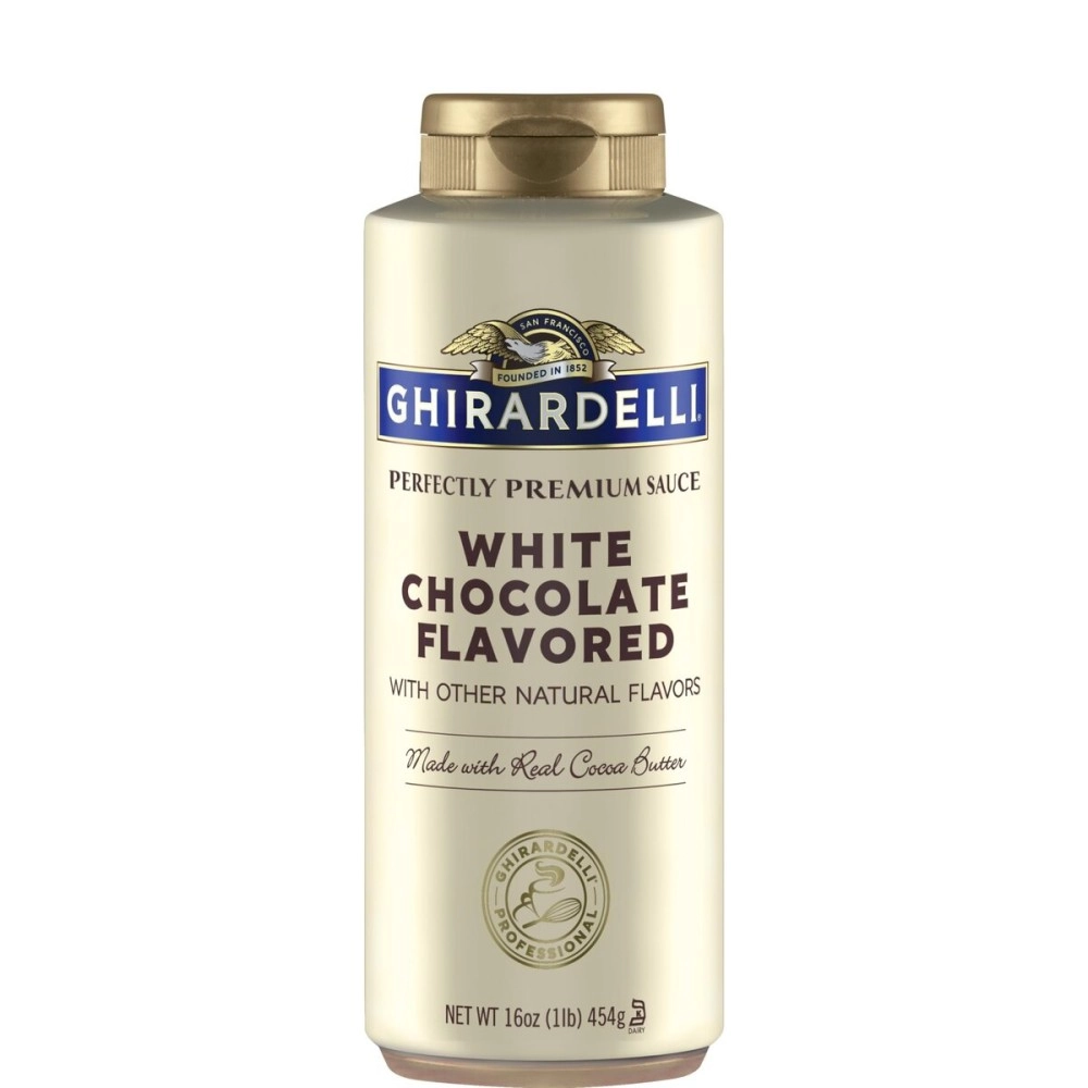 Ghirardelli White Chocolate Flavored Sauce Squeeze Bottle,16oz
