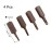 uxcell Triangular Bits Set 4-in-1 1/4 Inch Hex Shank Magnetic TA18/20/23/27 Screwdriver Set 25mm Length S2 Screw Driver Bit