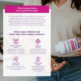 Just Thrive - Ultimate IgG - Complete Immune Support Supplement - Detox Formula, 120 Vegetable Capsules
