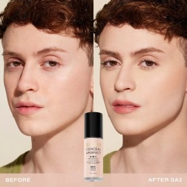 Milani Conceal + Perfect 2-in-1 Foundation + Concealer - Cream (1 Fl. Oz.) Liquid Foundation - Cover Under-Eye Circles, Blemishes & Skin Discoloration for a Flawless Complexion