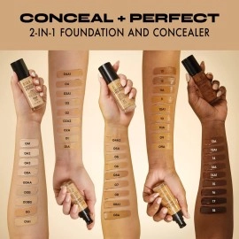 Milani Conceal + Perfect 2-in-1 Foundation + Concealer - Cream (1 Fl. Oz.) Liquid Foundation - Cover Under-Eye Circles, Blemishes & Skin Discoloration for a Flawless Complexion