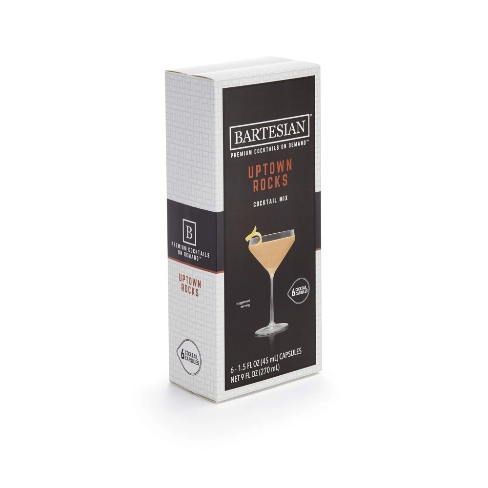 Bartesian Uptown Rocks Cocktail Capsules, Pack of 6 for Bartesian Premium Cocktail Maker (55356)