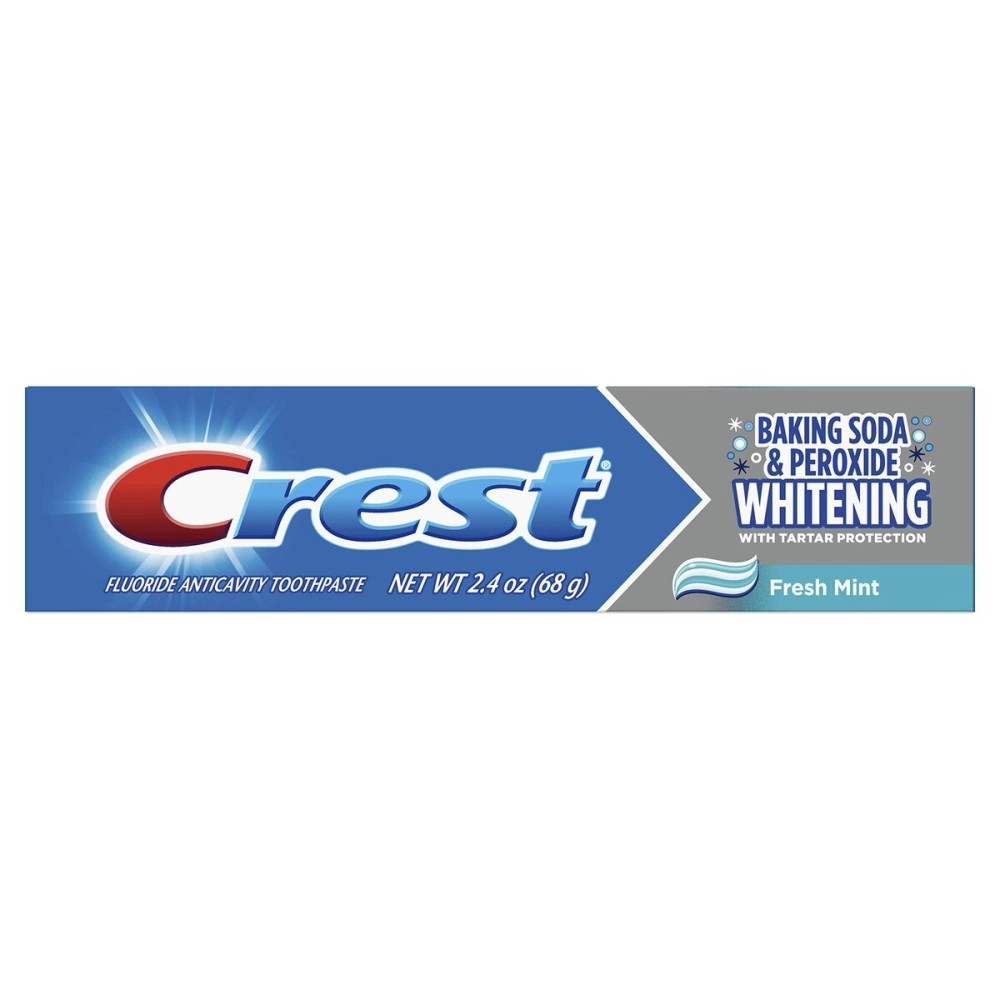 Crest Cavity & Tartar Protection Toothpaste, Whitening Baking Soda & Peroxide, 2.4 oz
