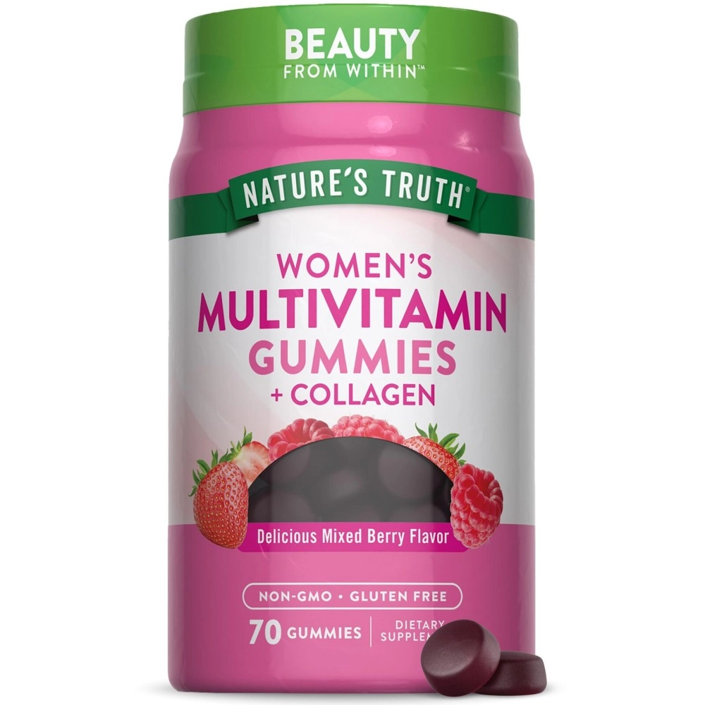 Nature\'s Truth Womens Multivitamin Gummies Plus Collagen | 70 Count | Non-GMO & Gluten Free | By