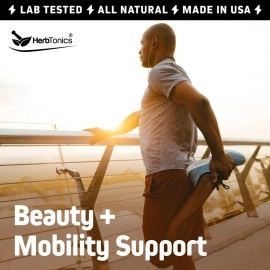 Herbtonics Multi Collagen Gummies Type 1,2,3,5 & 10 with Biotin for Hair Growth Skin Nails Supplement Anti Aging Skin Care peptide with Vitamin C Zinc for Women, Non-GMO