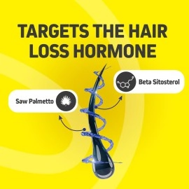 Herbtonics Foli-Tonic Advanced DHT Blocker To Stop Hair Loss, Hair Thinning & Help Thicker Hair Growth - Hair Regrowth Vitamin Supplement for Men and Women, 60 Vegan Capsules