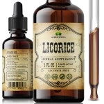 HERBALICIOUS Licorice Root Extract - Glycyrrhiza Glabra Extract Supplement for Digestion Restore Respiratory Health Fatigue & Immunity Support Vegetarian Gluten Free (2Fl Oz)