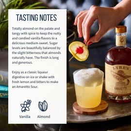 Lyre\'s Premium Amaretti Non-Alcoholic Drinks - Amaretto Style | 700ml X 1