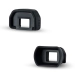 JJC 2 Types Viewfinder Eyecup Eyepiece for Canon 6D Mark II 6D 5D Mark II 5D 90D 80D 70D, Long Design + Orignal Eyeshape Replaces Canon EB Eye Cup