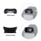 JJC 2 Types Viewfinder Eyecup Eyepiece for Canon 6D Mark II 6D 5D Mark II 5D 90D 80D 70D, Long Design + Orignal Eyeshape Replaces Canon EB Eye Cup