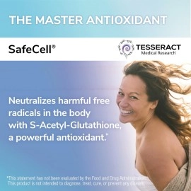 Tesseract Medical Research SafeCell, Glutathione 300mg Neurological Supplement, 60 Capsules