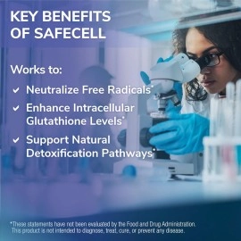 Tesseract Medical Research SafeCell, Glutathione 300mg Neurological Supplement, 60 Capsules