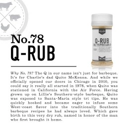 Lillie\'s Q - Q-Rub BBQ Rub, Salt-Based BBQ Rub, All-Purpose Barbeque Rub, Garlic & Black Pepper, Perfect Shaving Seasoning for Beef, Pork, Chicken, & Turkey (8 oz)