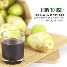 Pure Nutrition Noni Gold Noni Juice Concentrate with Garcinia, Aloe Vera, Amla, Ashwagandha and Grape Seed Extract- 400ml