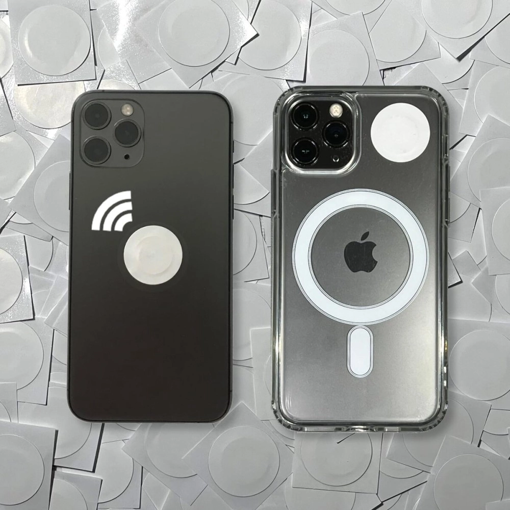 Keysy RFID Rewritable Stickers (5-Pack) (White)