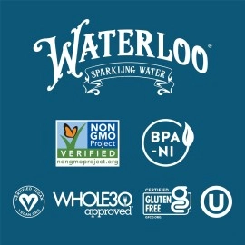 Waterloo Sparkling Water, Peach Naturally Flavored, 12 Fl Oz Cans, Pack of 12 | Zero Calories | Zero Sugar or Artificial Sweeteners | Zero Sodium 