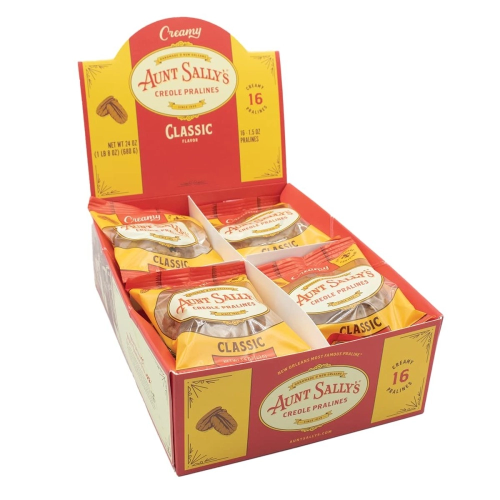 Aunt Sally\'s Creamy Original New Orleans Pralines Box of 16