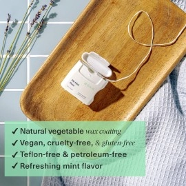 Boka Ela Mint Woven Dental Floss, Made from Natural Vegetable Wax, Teflon-Free and Petroleum-Free, 30 Yards of Waxed Floss (Pack of 1)