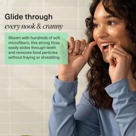 Boka Ela Mint Woven Dental Floss, Made from Natural Vegetable Wax, Teflon-Free and Petroleum-Free, 30 Yards of Waxed Floss (Pack of 1)