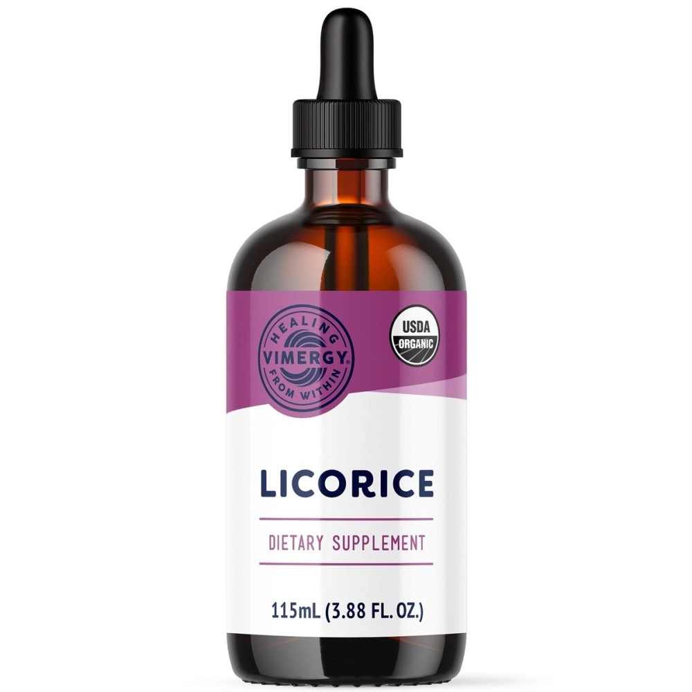 Vimergy USDA Organic Licorice Root Extract, 57 Servings - Alcohol Free Licorice Root Drops - Supports Digestive System & Respiratory Health - Gluten-Free, Non-GMO, Vegan & Paleo Friendly (115 ml)