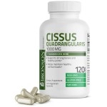 Bronson Cissus Quadrangularis Extract 1000 mg Capsules - Strong Bones & Healthy Joints - Non-GMO, 120 Vegetarian Capsules
