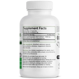 Bronson Cissus Quadrangularis Extract 1000 mg Capsules - Strong Bones & Healthy Joints - Non-GMO, 120 Vegetarian Capsules