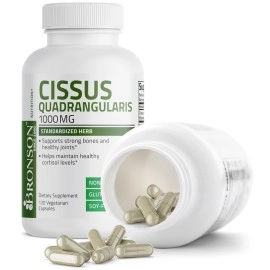 Bronson Cissus Quadrangularis Extract 1000 mg Capsules - Strong Bones & Healthy Joints - Non-GMO, 120 Vegetarian Capsules