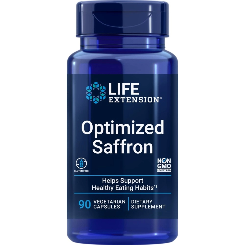 Life Extension Optimized Saffron Extract with Satiereal, 90 Veg Caps - 88.25 mg