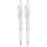 Pilot FriXion Ball Clicker Erasable Gel Pen - 0.5mm Extra Fine, Black Ink, White Barrel, 2-Pack