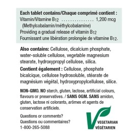 Jamieson Timed Release Vitamin B12 1200 mcg, 200 Tablets