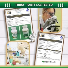 VibraxLabs Magnesium Glycinate Supplement, 400mg, for Men & Women, for Stress, Energy, Muscle Cramps, Joint Support, Chelated, High-Absorption, Non-Laxative, Gluten-Free