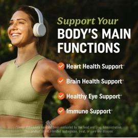 MAV Nutrition Fish Oil Omega 3 Gummies with Vitamin C for Immune Support, Brain, Joint & Cardiovascular Health, Natural Flavors, 60 Vegetarian Friendly Gummies