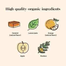 Kusmi Tea - Infusion Bio Feel Zen - Herbal mix and apple, orange-caramel aroma - organic rooibos infusion without theine, in bulk - 100g Metal Tin