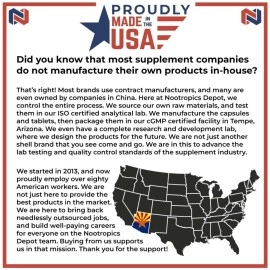 Nootropics Depot N-Acetyl L-Tyrosine Capsules | 350mg | 240 Count | NALT | Amino Acid Supplement | Natural Supplement | Supports Memory, Learning and Focus | Supports Healthy Stress Levels