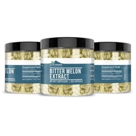 Earthborn Elements Bitter Melon 200 Capsules, Pure & Undiluted, No Additives