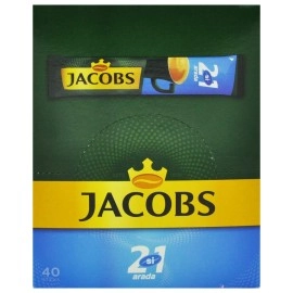 Jacobs 2 in 1 Unsweetened Instant Coffee - 40 sticks