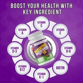 ProCare Health Once Daily Bariatric Multivitamin | Chewable | 18mg l Fruit Punch | 30 Count