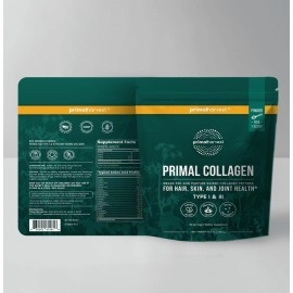 Primal Harvest Collagen Powder for Women or Men, Collagen Peptides Powder Type I & III, 10 Oz for Hair, Skin, Nail, Joint Support Colageno Hidrolizado en Polvo