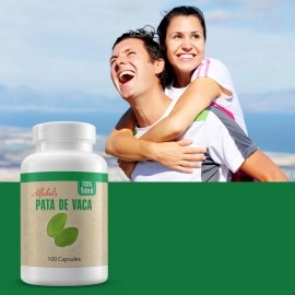 Alfabel Natural Solution Pata de Vaca herb - Cow\'s Foot Leaves - 100 Capsules - No Fillers