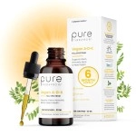 Pure TheraPro Rx Vegan A-D-K Drops-6 Mon Supply-Vitamin A(Palmitate & Betacarotene),Liposomal Vitamin D3(as vegan cholecalciferol),Liposomal Vitamin K2(MK-4 & MK-7)Supports Immunity & Bone Health-20mL