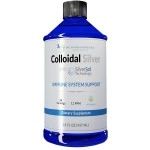 Colloidal Silver Liquid - 12 PPM Premium Silver Solution, 60 MCG Per Serving, All Natural, Vegan Immune System Support, Ionic Silver Water Daily Mineral Supplement 16 Fl oz, 96 Servings